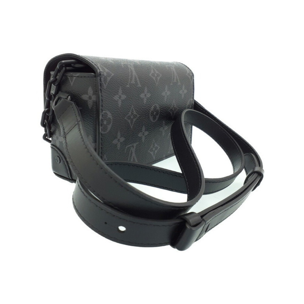 Louis Vuitton Eclipse Shoulder Bag Monogram Wallet Steamer Wearable Black